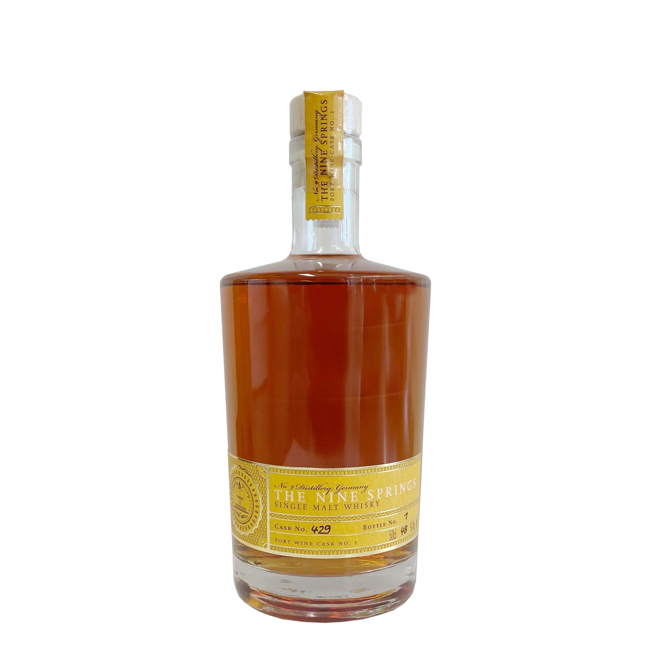 The Nine Springs Port Wine Cask 48% Single Malt Whisky 0.5l